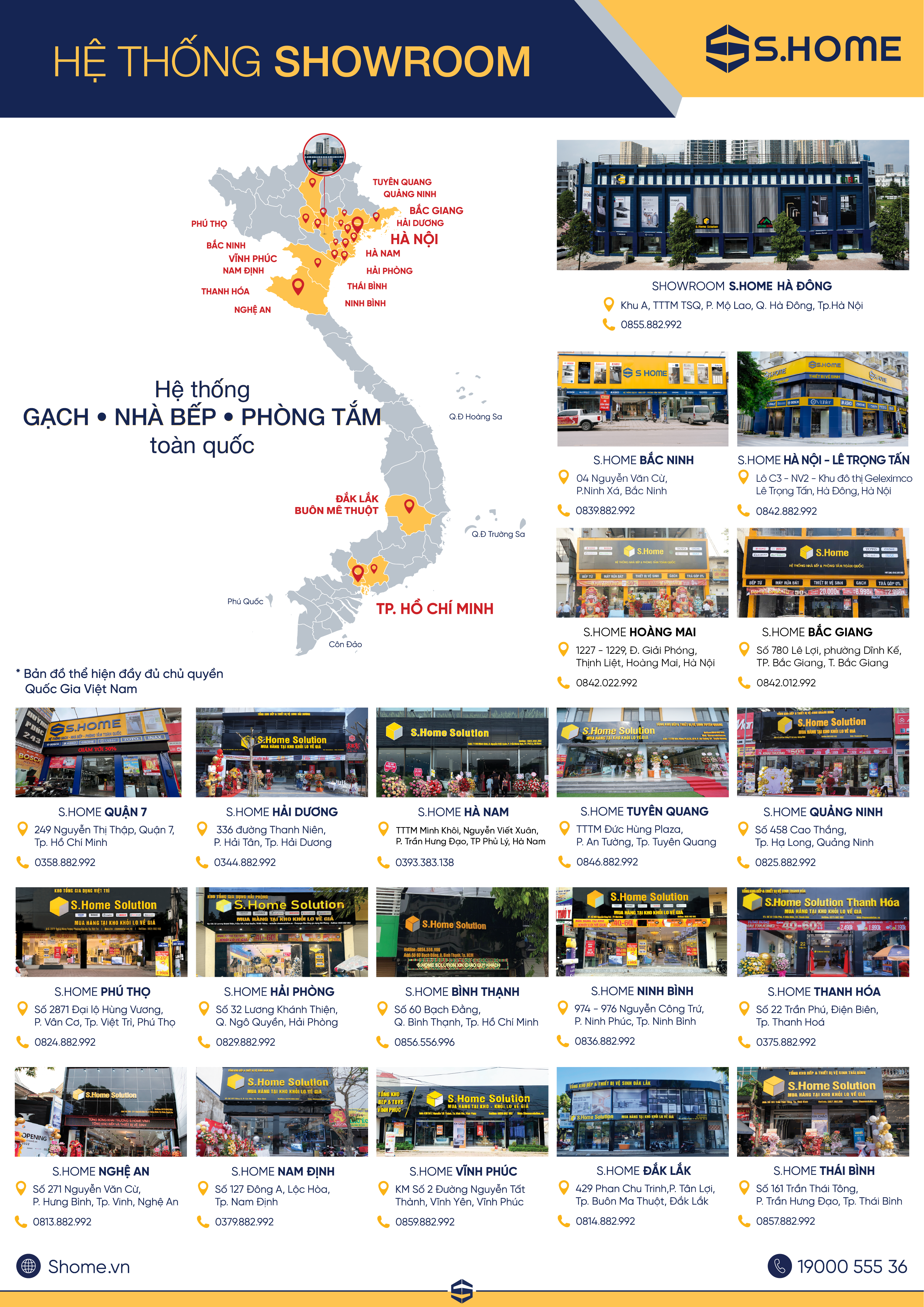 Hệ thống showroom S.Home